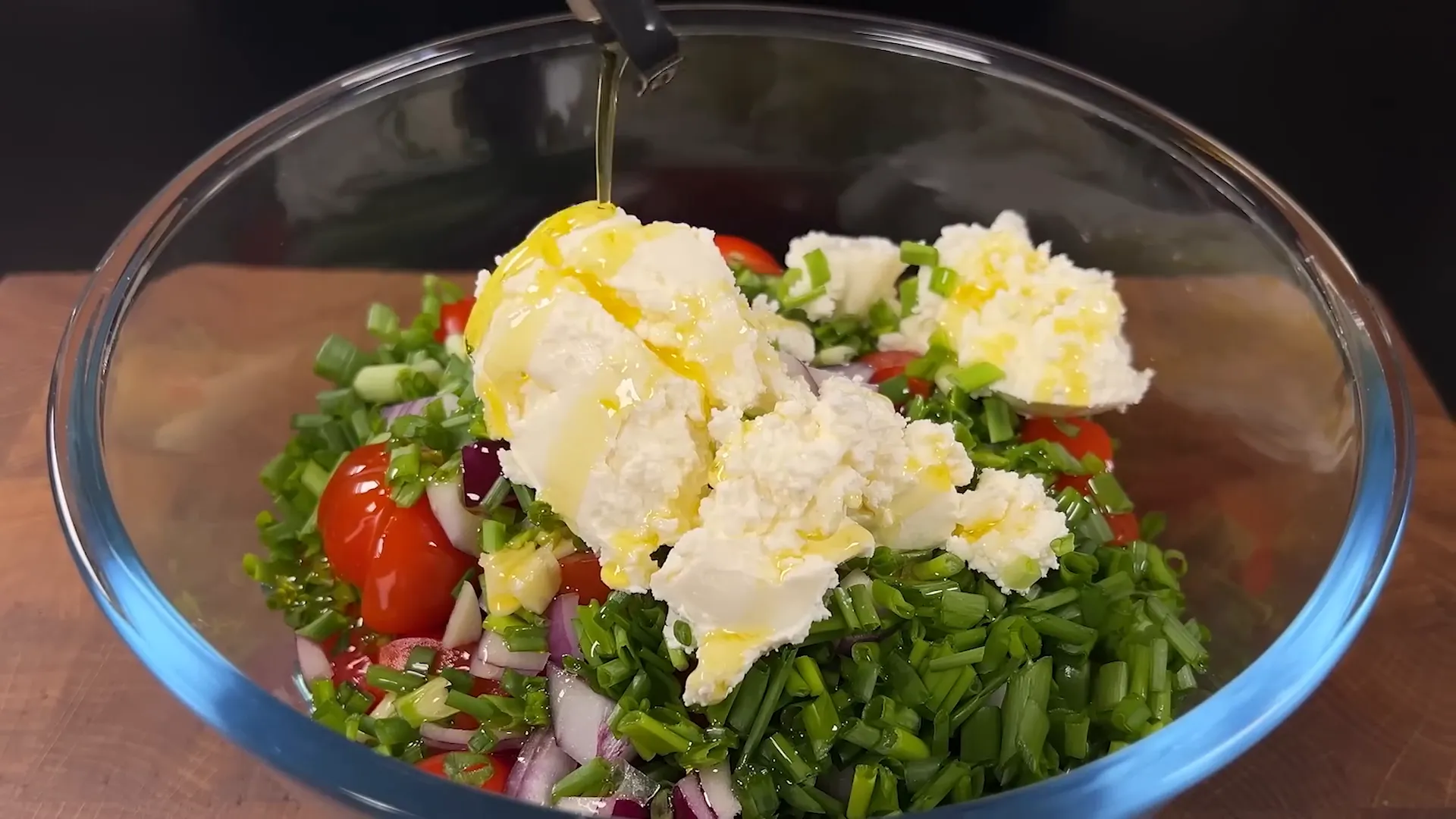 Mixing ingredients for creamy sauce